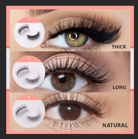 🔥Last day 50% OFF🔥Reusable Self Adhesive Eyelashes🎁[Buy 2 Get 1 Free]