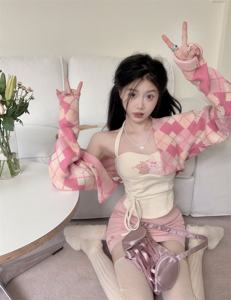 SWEET HOT PINK THREE PIECE SET