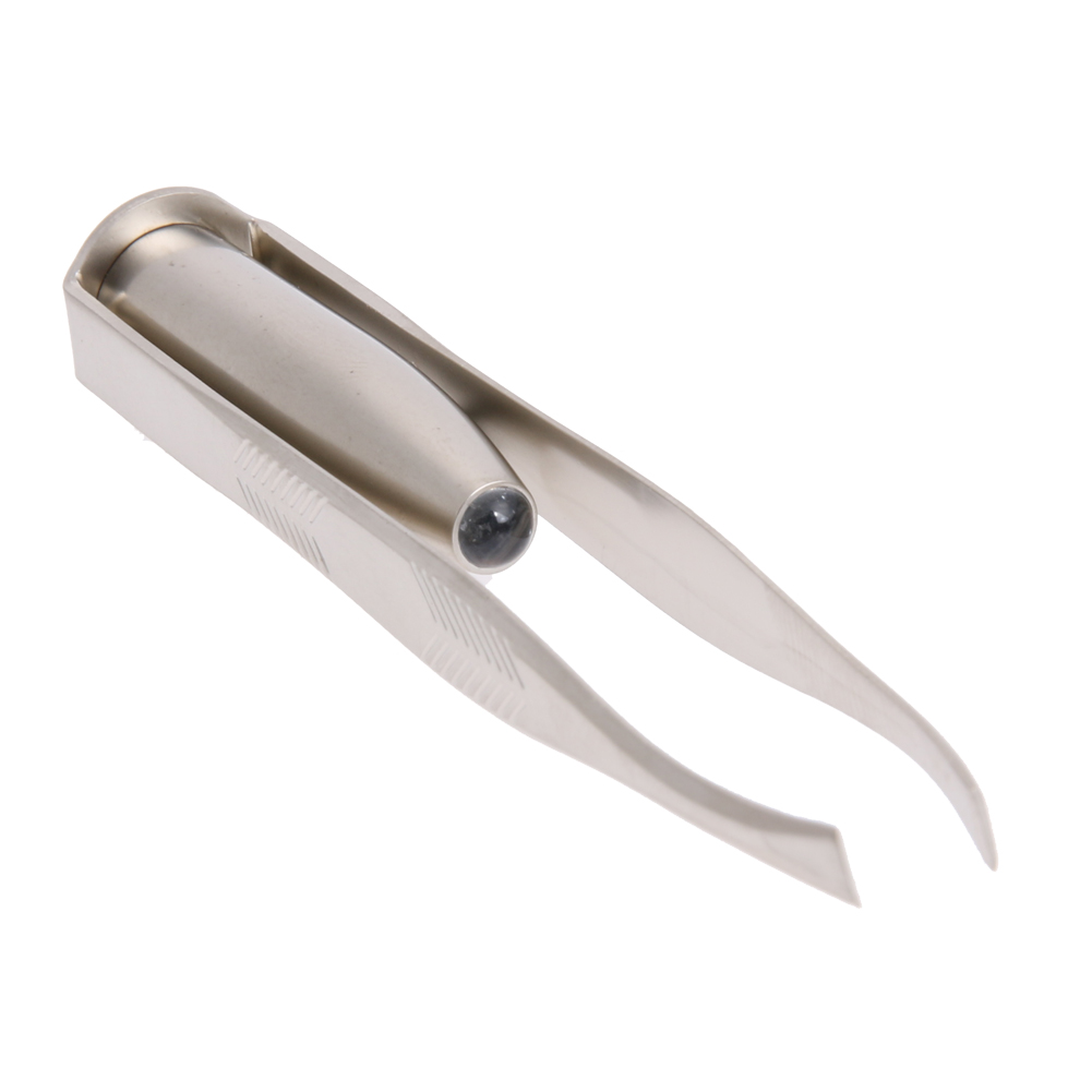 LED Light Stainless Steel Eyebrow Clamps Tweezers Hair Removal Make-up Tool, 501 Original
LED Light Stainless Steel Eyebrow Clamps Tweezers Hair Removal Make-up Tool, 501 Original