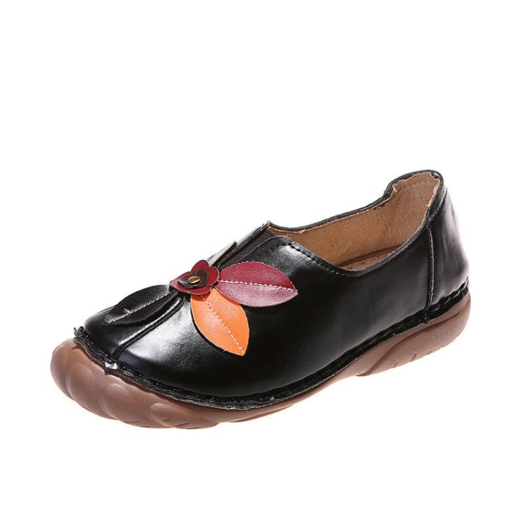 Women's Vintage Floral Round Toe Shoes