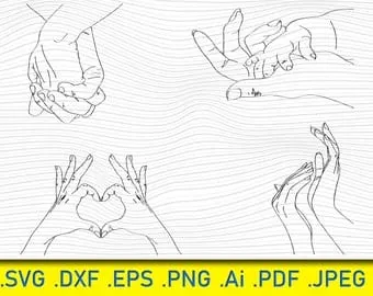 pornhint Pornhint Baby and Mom hands svg, family clipart vector, Couple hands svg, holding hands, vector line drawing, art, line art hands, baby hands, Vector