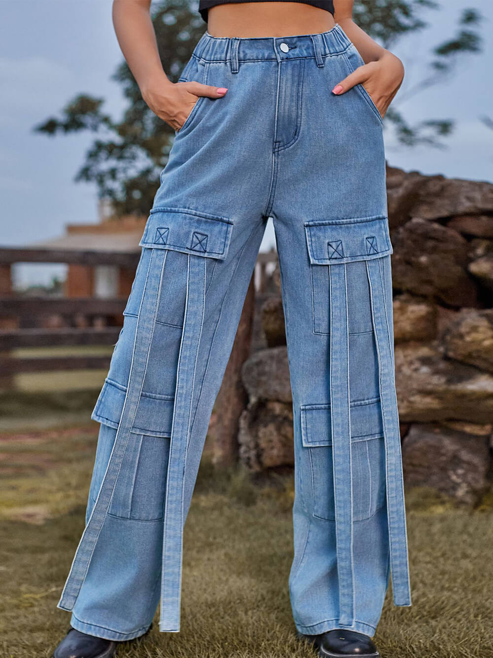 Ribbon Cargo Pants・全1色 main image 1