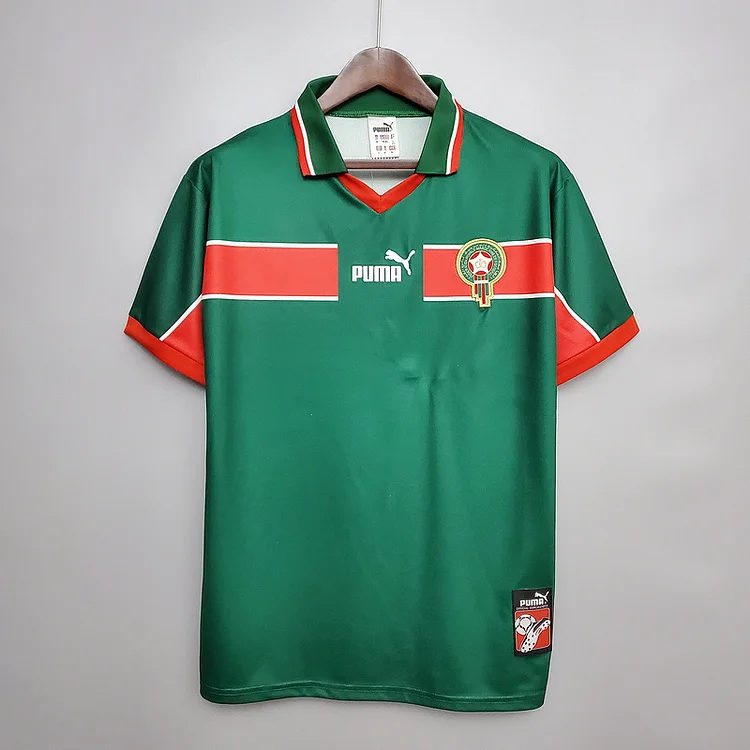 Retro 1998 Morocco home   Football jersey retro