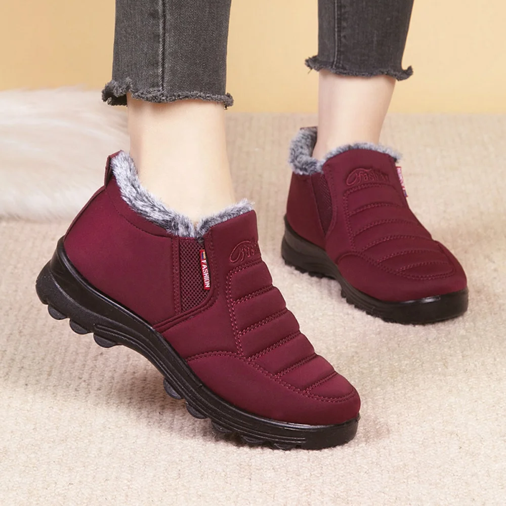 Smiledeer New Winter New Thickened Ladies Casual Cotton Shoes