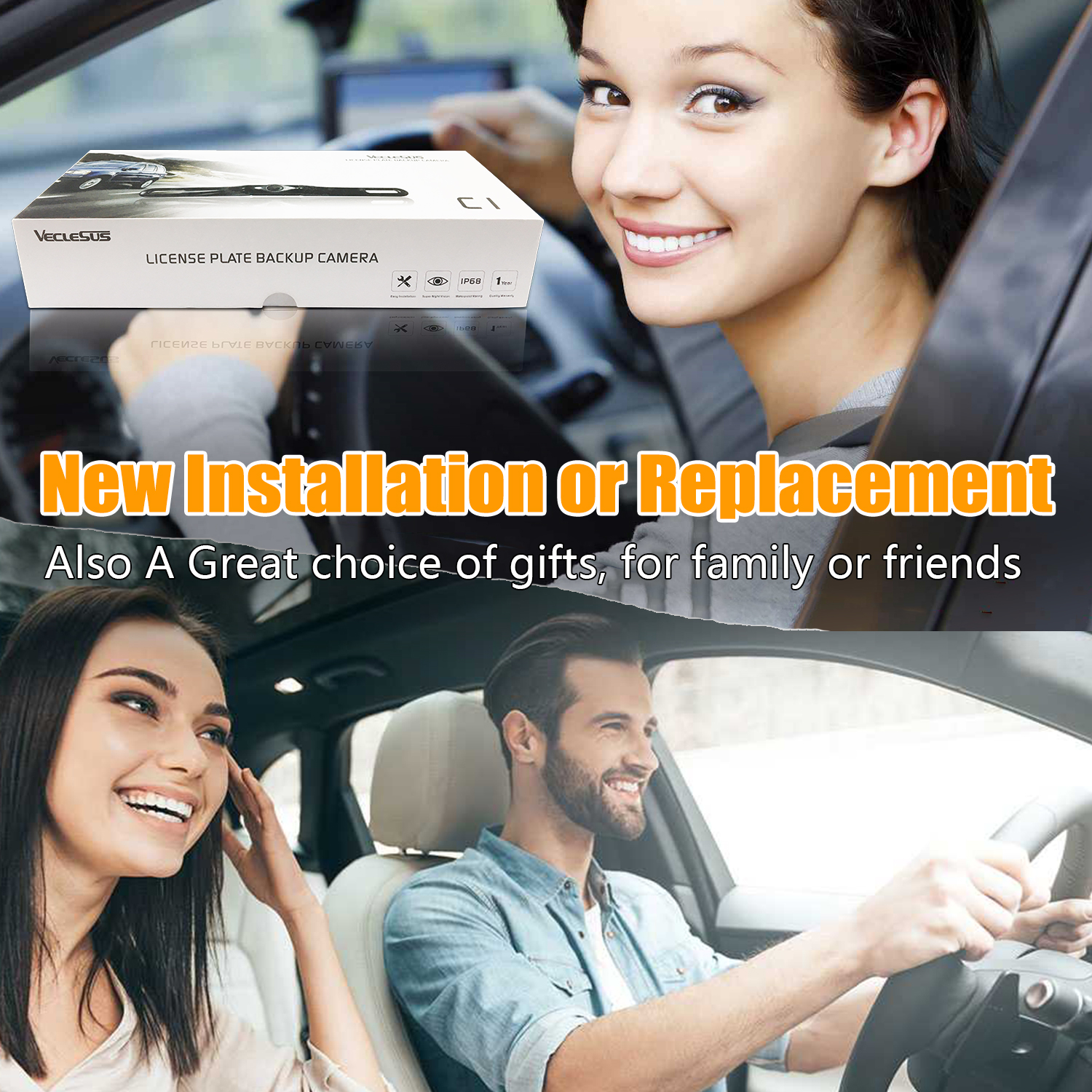 Best License Plate Backup Camera Reviews VECLESUS® Rear View Safety GING