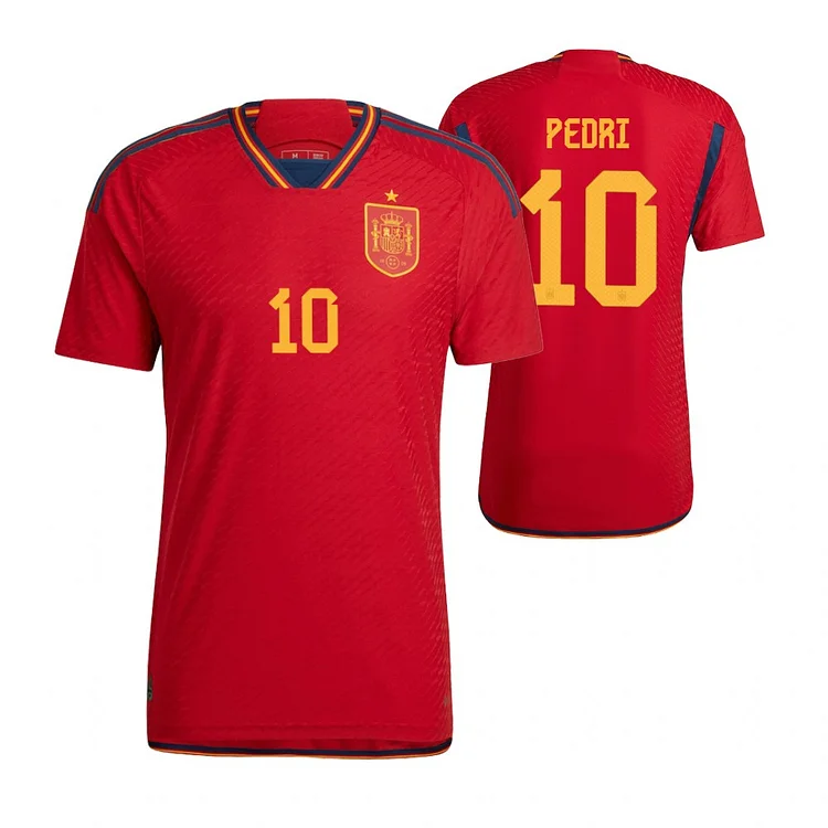 Spain Pedri 10 Home Shirt Kit Kids & Junior 2022-2023 With Shorts