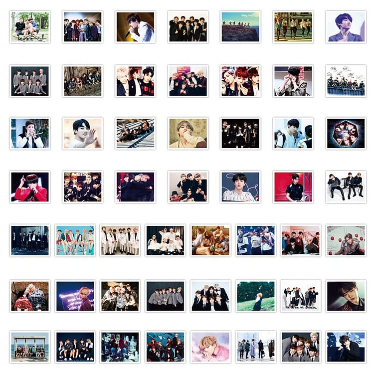 BTS Stickers Cartoon Bias Pack 52 PCS