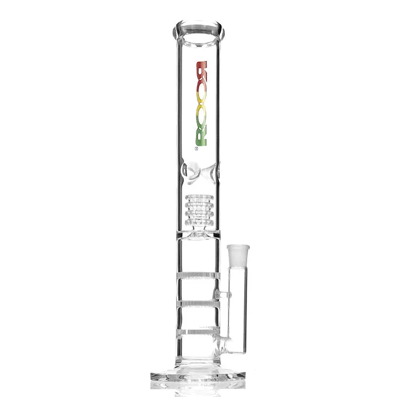 Roor Pyrex Glass Water Pipes Triple Honeycomb Ice pipe for Tobacco Smoking