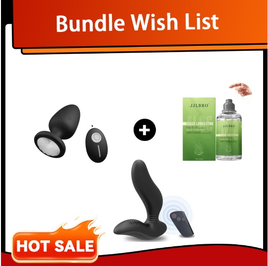 Prostate Massager + Lube Ultimate Pleasure Set By Rose Toy