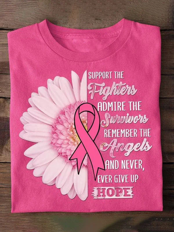 Remember The Angels And Never Give Up Hope Awareness Ribbon Tee socialshop
