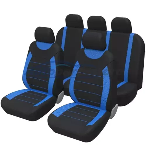 Dronehint Polyester Car Seat Covers Front Rear Protector Parts Black/Blue For Truck SUV (For: Audi Sport) Parts