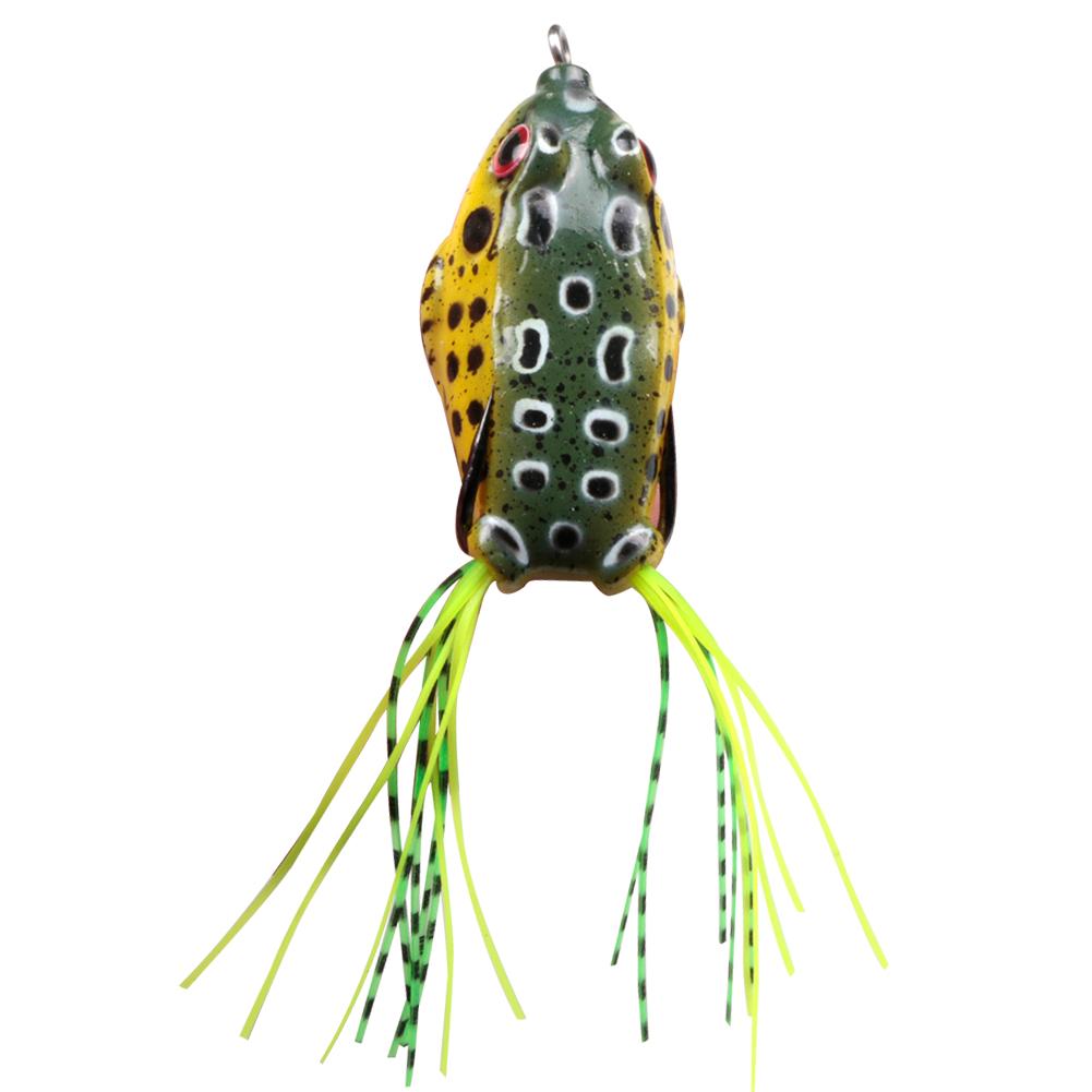 Soft Silicone Frog Fishing Lure Topwater Ray Frog Artificial Bait (Green, 501 Original
Soft Silicone Frog Fishing Lure Topwater Ray Frog Artificial Bait (Green, 501 Original