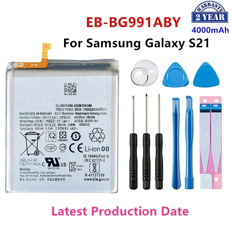 Brand New EB-BG991ABY 4000mAh Replacement  Battery for Samsung Galaxy S21 5G SM-G991B /DS G991U  Batteries+Tools