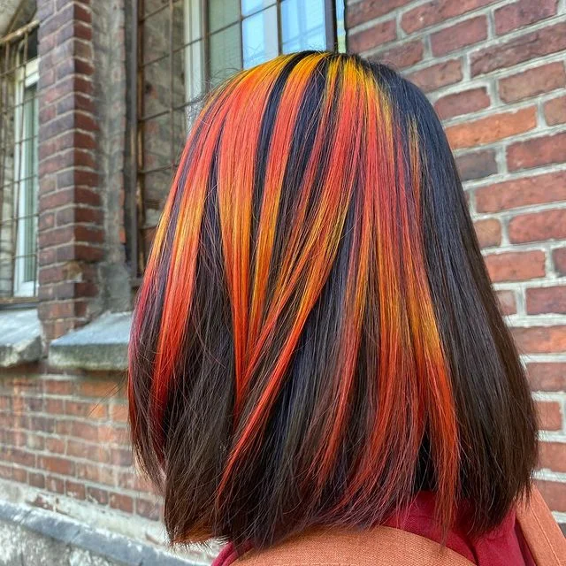 Zaesvini Hair® | (✨NEW)RAINBOW MIXED RED COLORFUL COLORSHAIR WIG Zaesvini