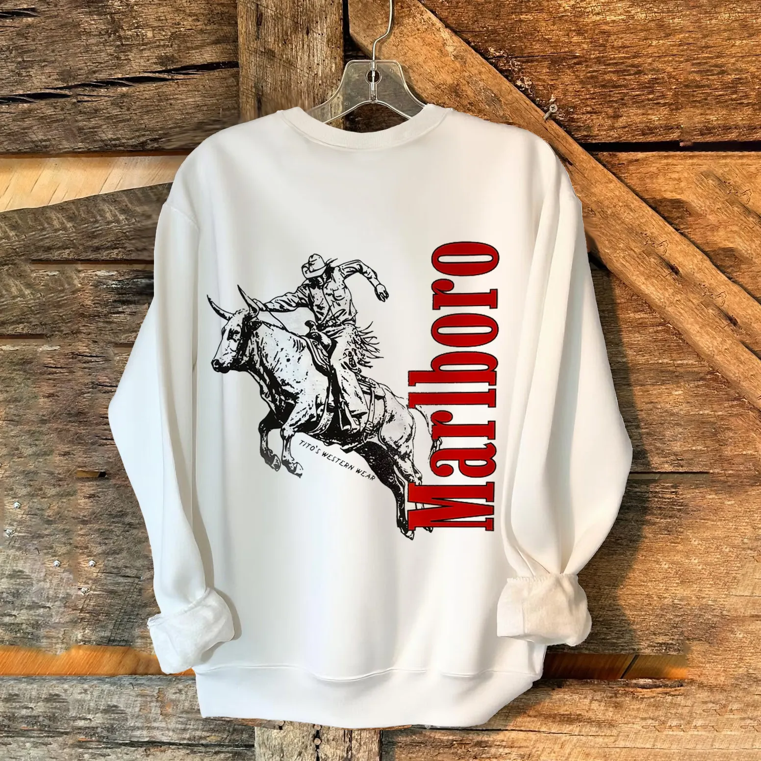 Western Cowboy Graphic Sweatshirt