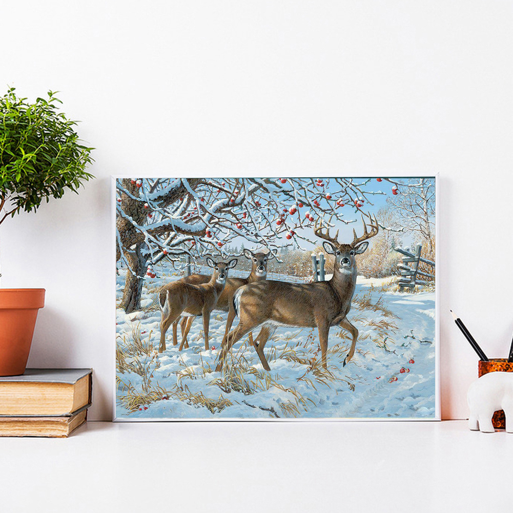 (Multi-Size) Deer - Round/Square Drill Diamond Painting - 40*30CM, Round diamond 30*40cm, 501 Original
(Multi-Size) Deer - Round/Square Drill Diamond Painting - 40*30CM, Round diamond 30*40cm, 501 Original
