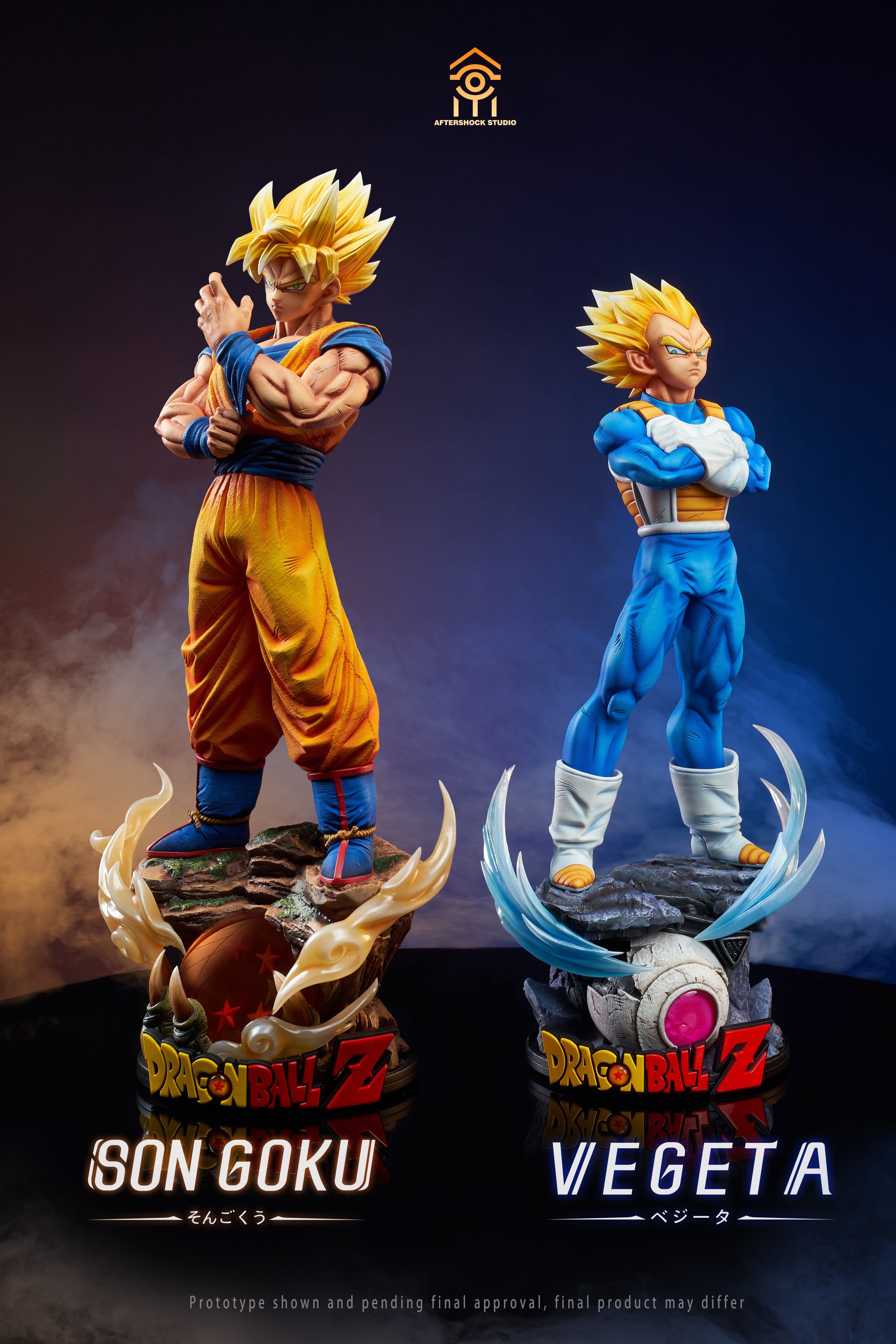 PRE-ORDER Aftershock Studio DRAGON BALL SONGOKU & VEGETA 1/4 & 1/6