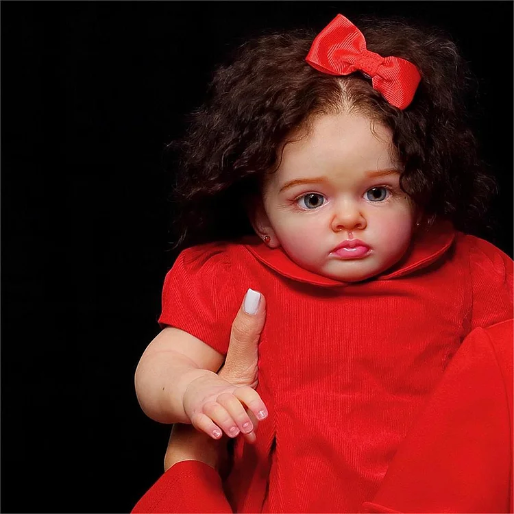  Handmade Baby Doll Girl Sandra 20'' Realistic Soft Silicone Vinyl Reborn Awake Toddler Baby Doll Set,Gift for Kids - Reborndollsshop®-
