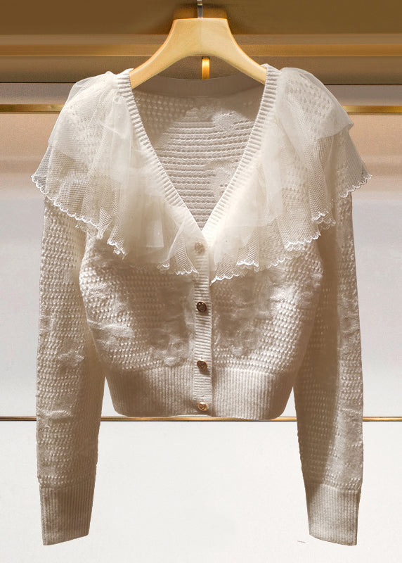 Italian Embroidered Ruffled Patchwork Print Duck Down Winter Coats