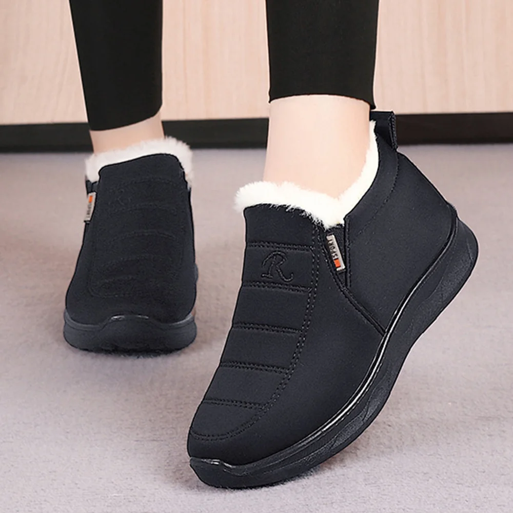 Smiledeer Winter thickened and warm non-slip waterproof women's cotton shoes