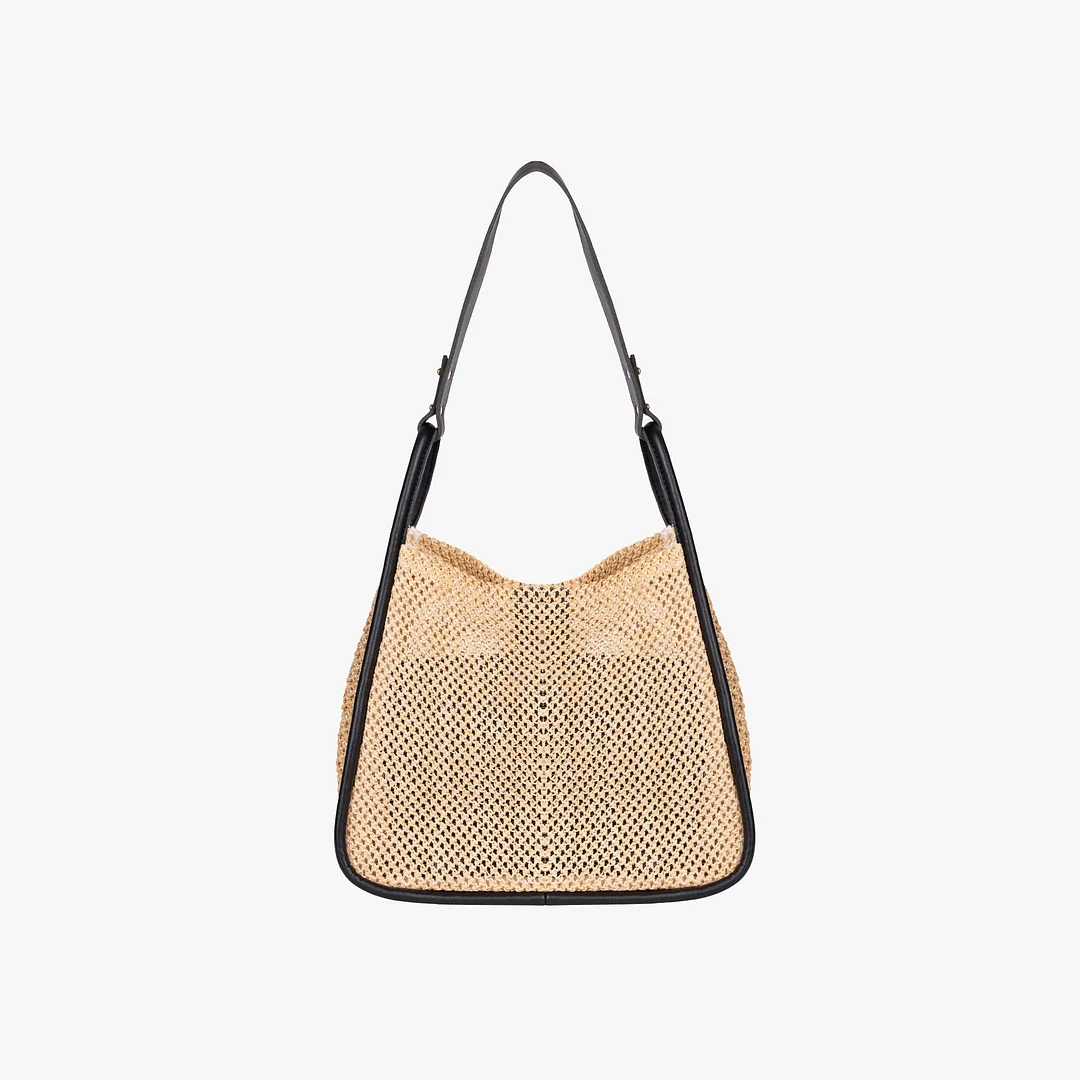 Large Handle Straw Tote