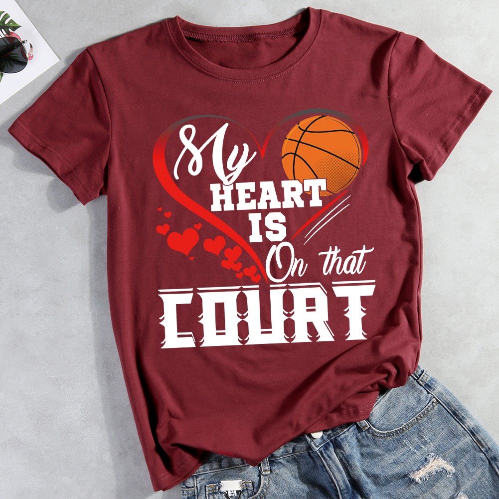 My heart is on that court  T-shirt Tee -011234-Guru-buzz