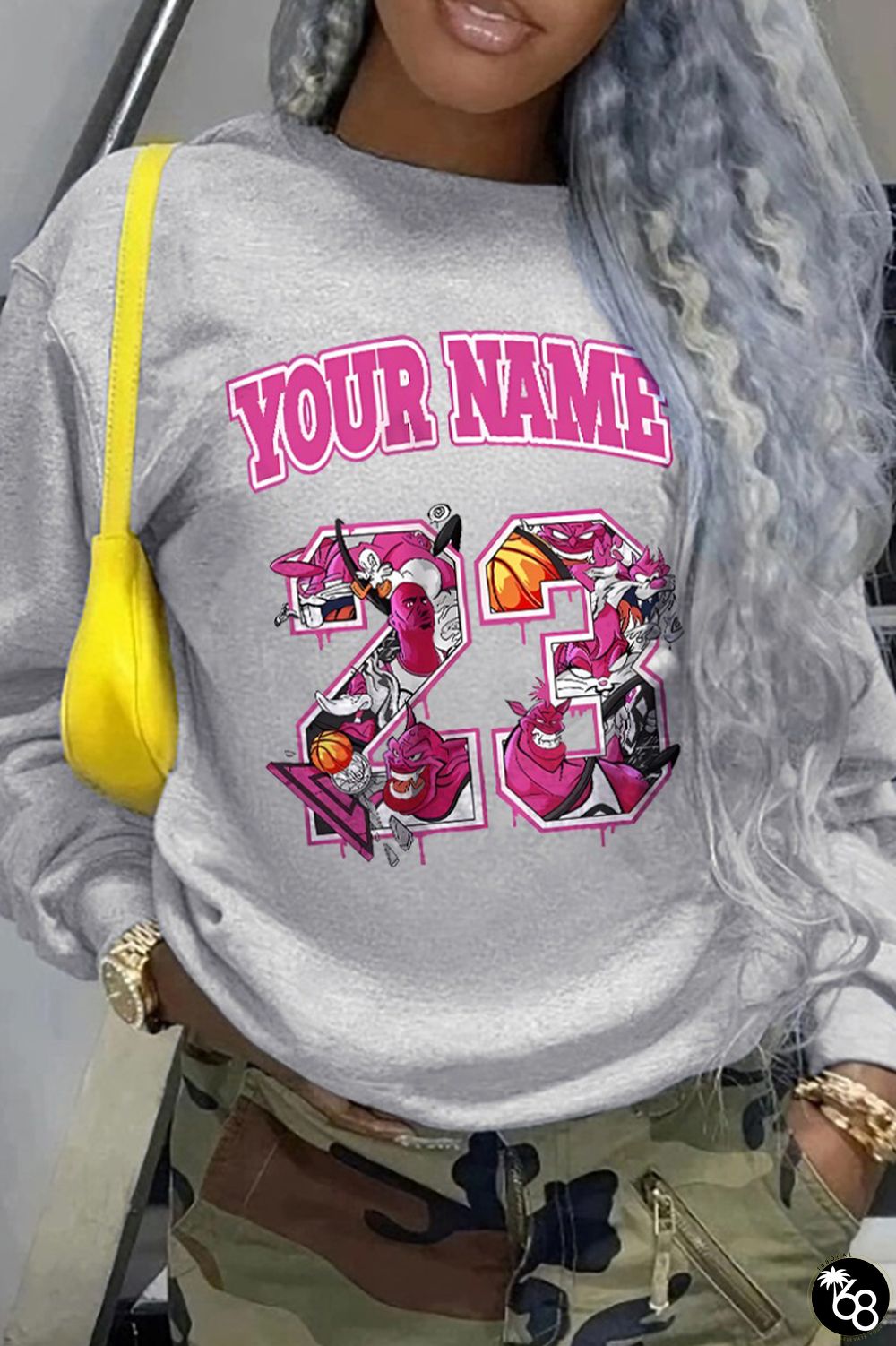 Casual Print Patchwork O Neck Tops | 168DEAL