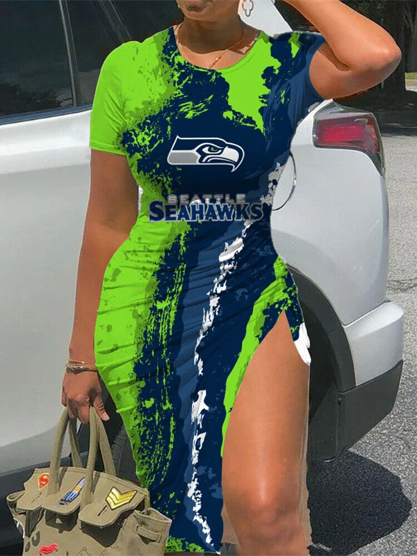 Seattle Seahawks
Women's Slit Bodycon Dress