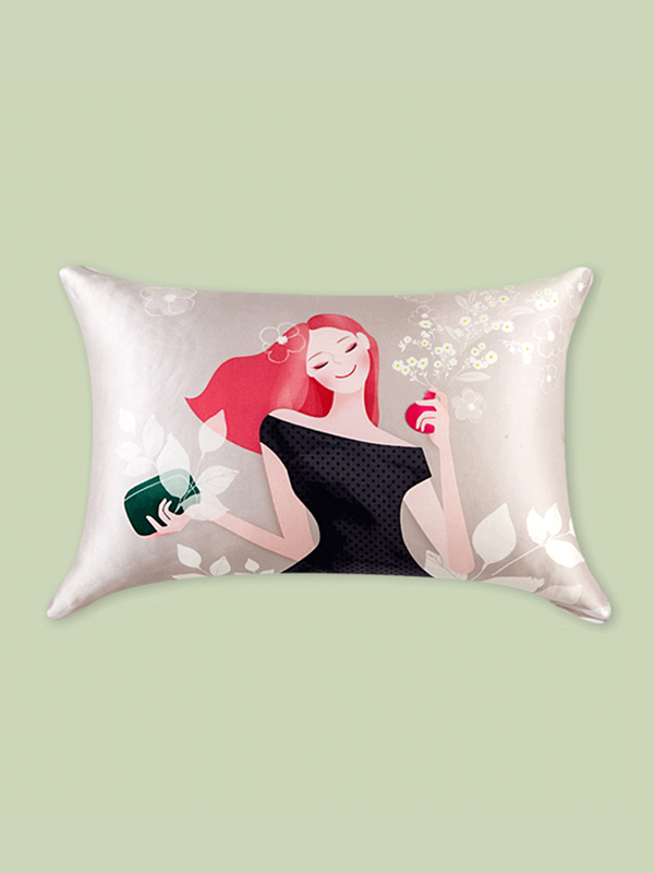 First Date Single Side Silk Pillowcase