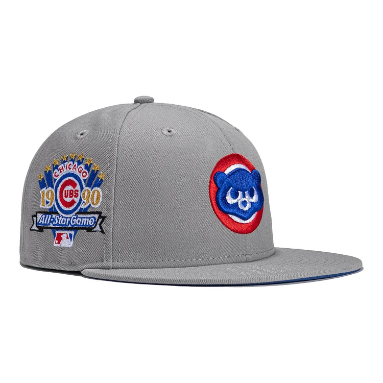 New Era 59Fifty Grey OTC Chicago Cubs 1990 All Star Game Patch Hat - Grey QueenFunky