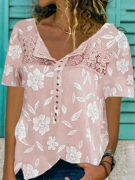 Bestdealfriday Casual Short Sleeve Shirts Tops 9210287