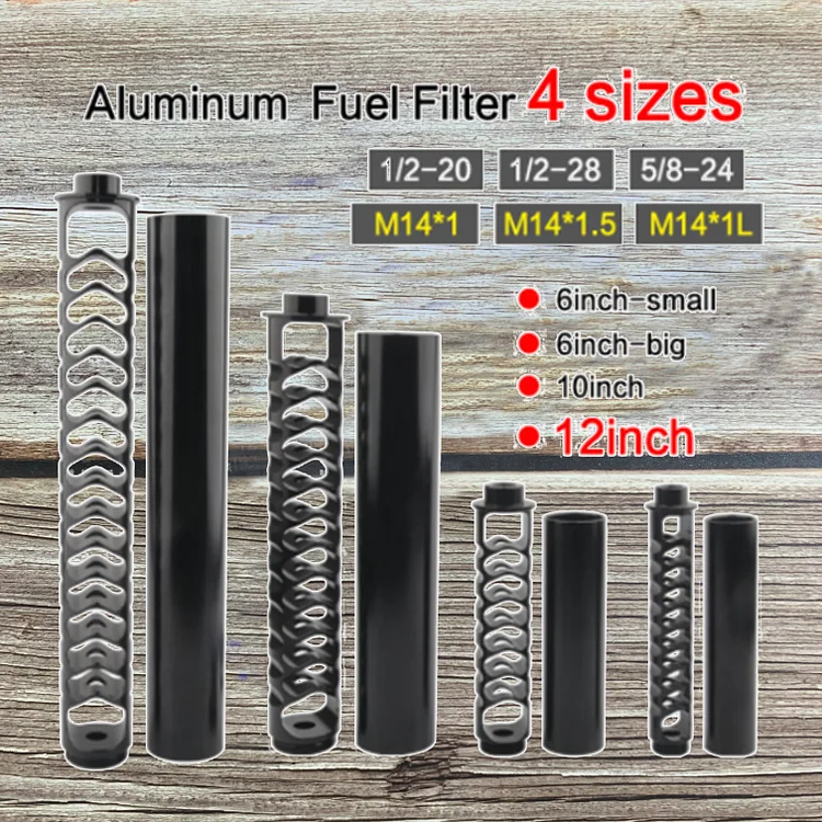 Single Core Aluminum Trap Suppressor NAPA 4003 filter 1/2 WIX 1/2, 5 / 8-20, 4003-28, 24003-24