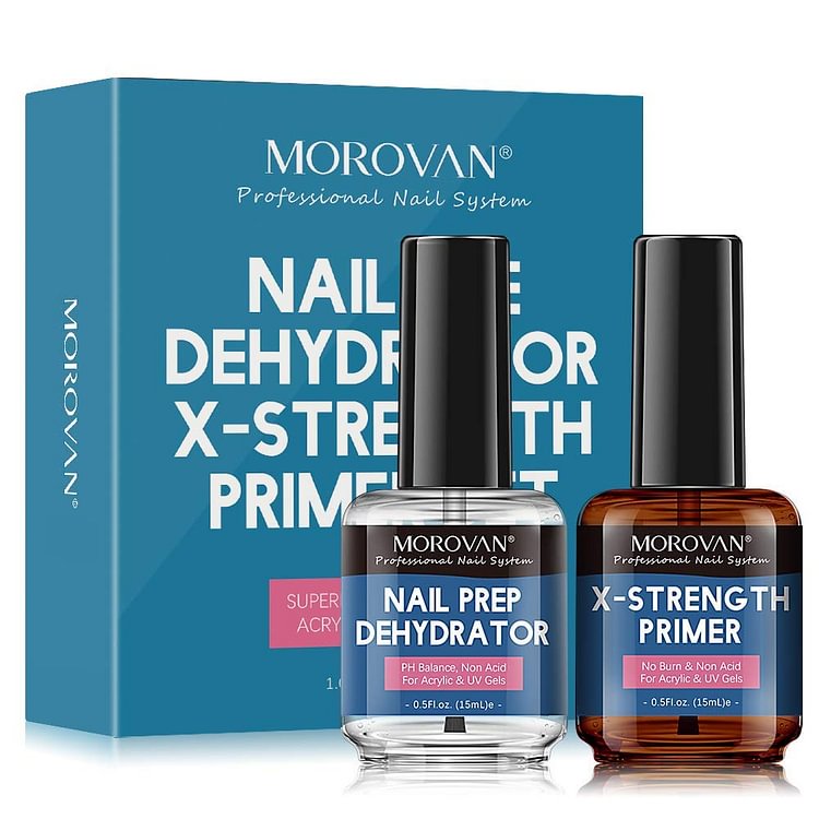 Morovan Nail Prep Dehydrator and Nail Primer X-strength MJ234