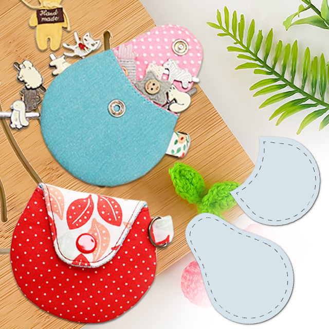 Diy Round Coin Pouch Earphone Pouch Template Ruler Pcs Free