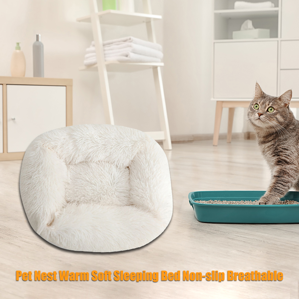 Pet Nest Warm Soft Sleeping Bed Non-slip Breathable Dog Cat House Kennel, White, 501 Original
Pet Nest Warm Soft Sleeping Bed Non-slip Breathable Dog Cat House Kennel, White, 501 Original