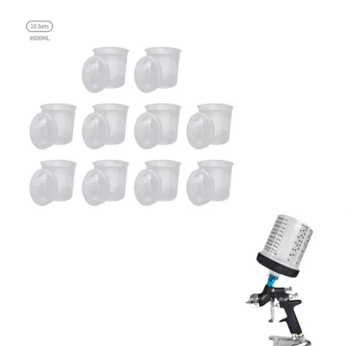 Dronehint w/Micron Filter Parts 600ML For Car Boats Paint Spray Gun Cup Lids Liners Kitx10 (For: Audi Sport) Parts