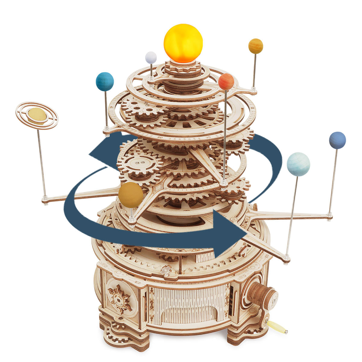 RoboTime - Puzzle 3D mécanique en bois Planetarium