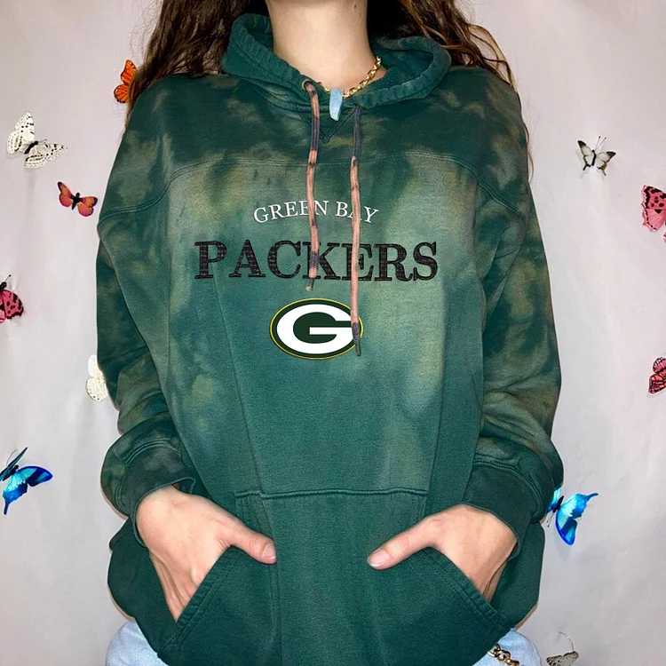 Green Bay Packers Women Printed  Hoodie