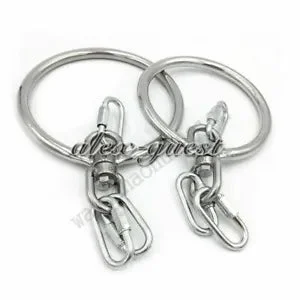 pornhint Pornhint Stainless Steel New Bandage Restraints Suspension Rope Harness Bandage Shackle