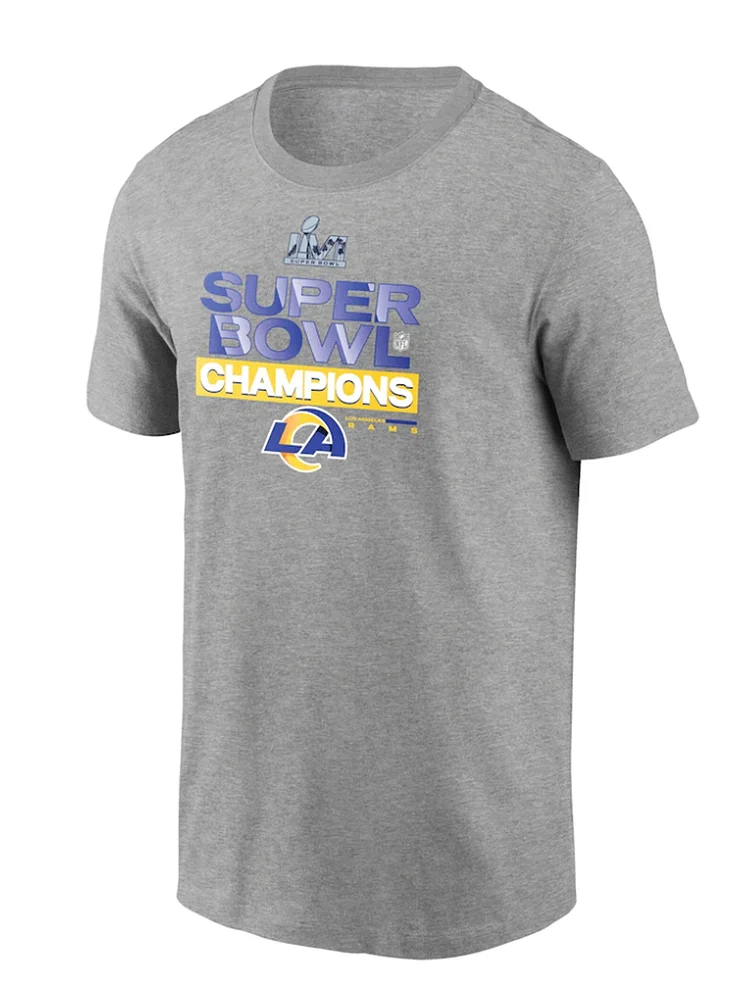 Los Angeles Rams Super Bowl LVI Locker Room Trophy Champions T-Shirt