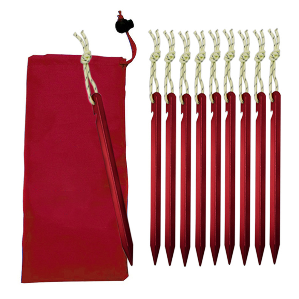 10pcs 18.5cm Tent Nails Aluminium Stake Pegs Camp Hiking Fixing Ground Nail, 501 Original
10pcs 18.5cm Tent Nails Aluminium Stake Pegs Camp Hiking Fixing Ground Nail, 501 Original