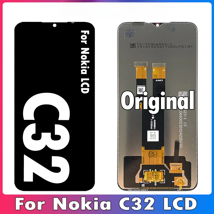 6.5" Original LCD For Nokia C32 LCD Display Touch Screen Panel Digitizer Assembly For Nokia C32 Display Replacement