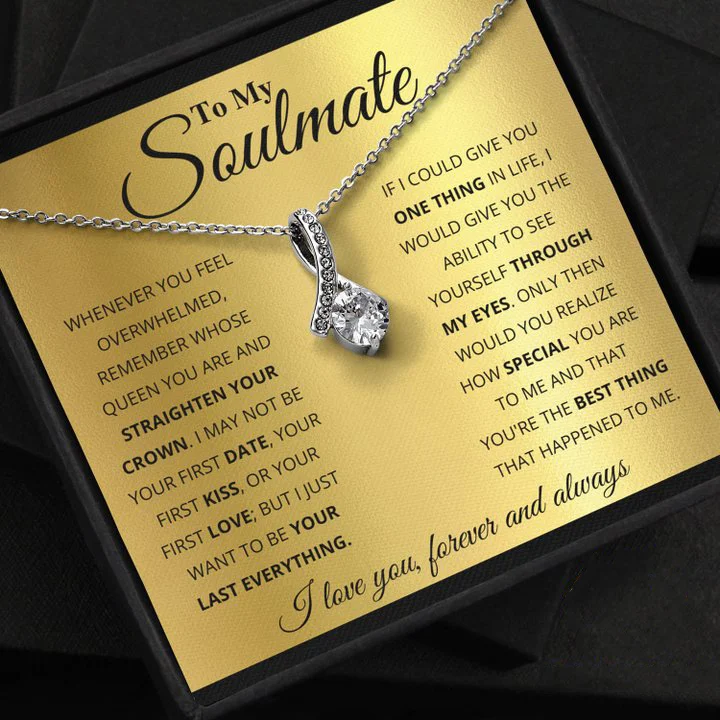 To My Soulmate Alluring Beauty Necklace Valentine's Day Gift