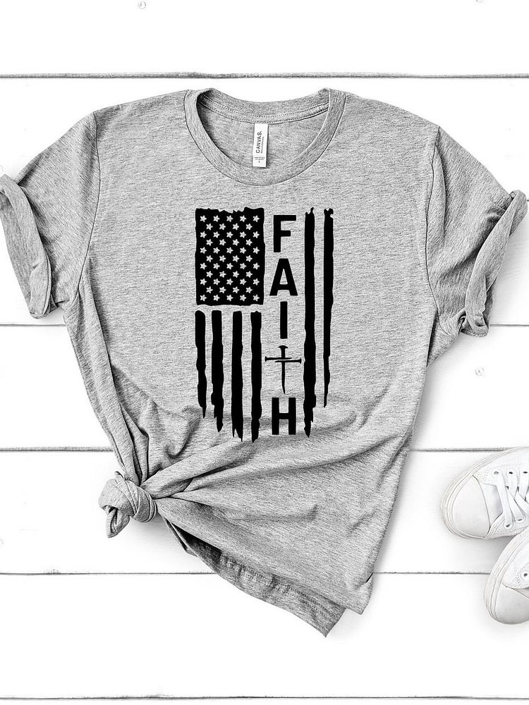 Bestdealfriday American Flags Shirts Tops