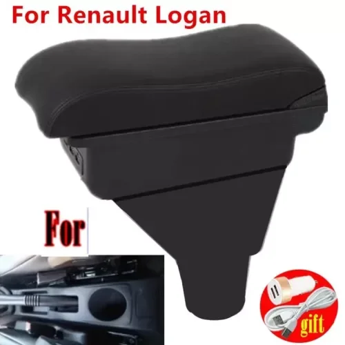 Dronehint For Renault Dacia Sandero Armrest For Lada Largus Car Storage Box With USB Light Parts