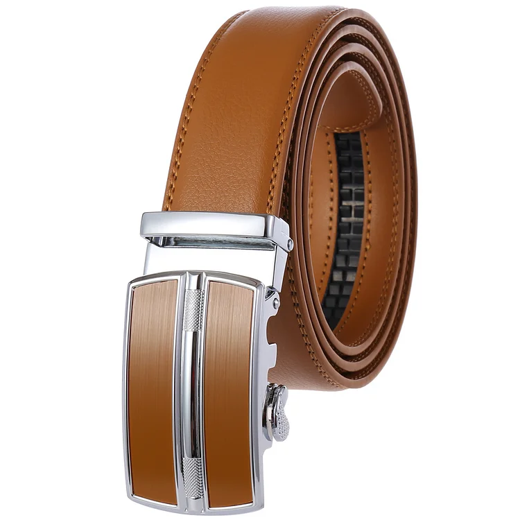 Men's PU Leather Automatic Buckle Belts