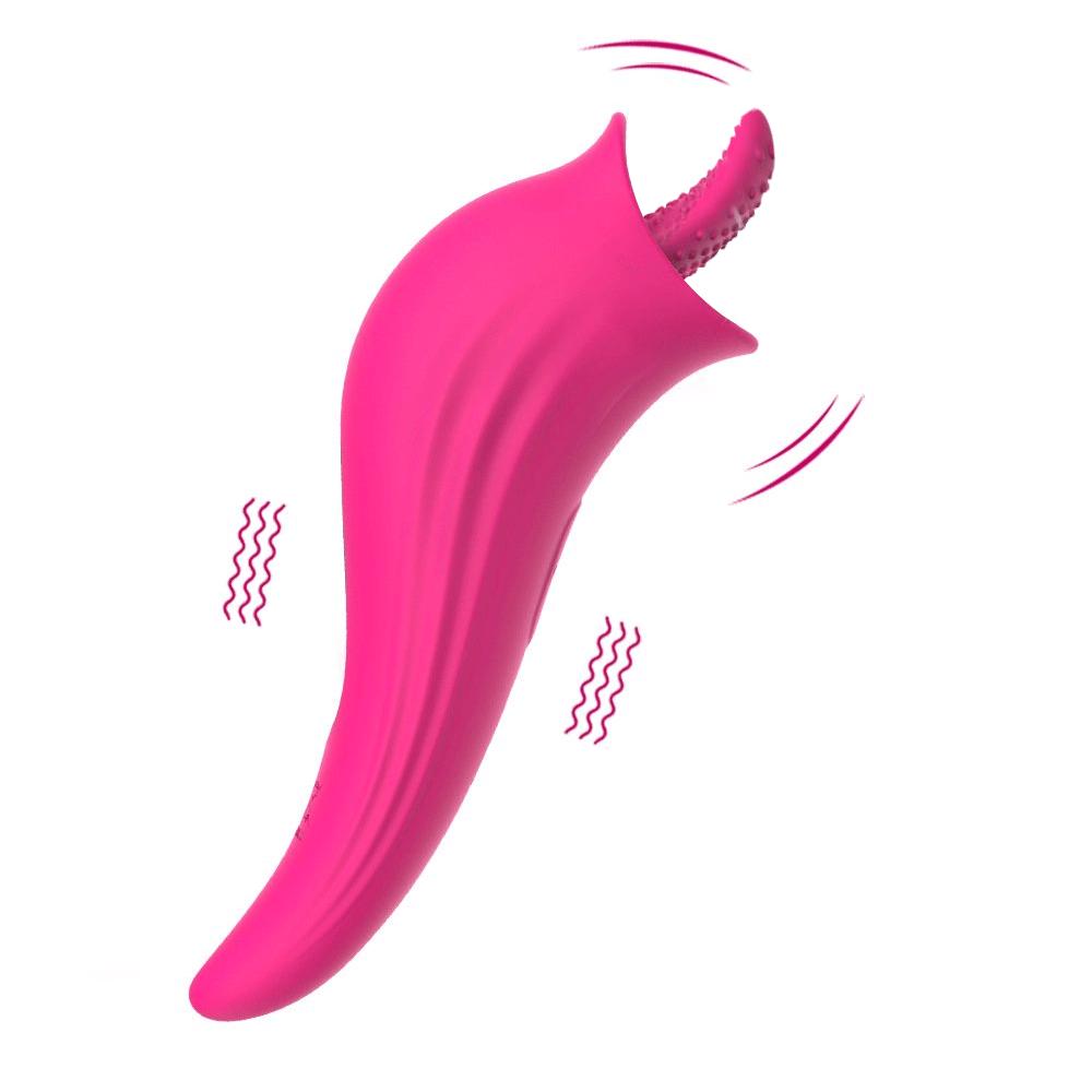 tongue licking vibrator - Rose Toy