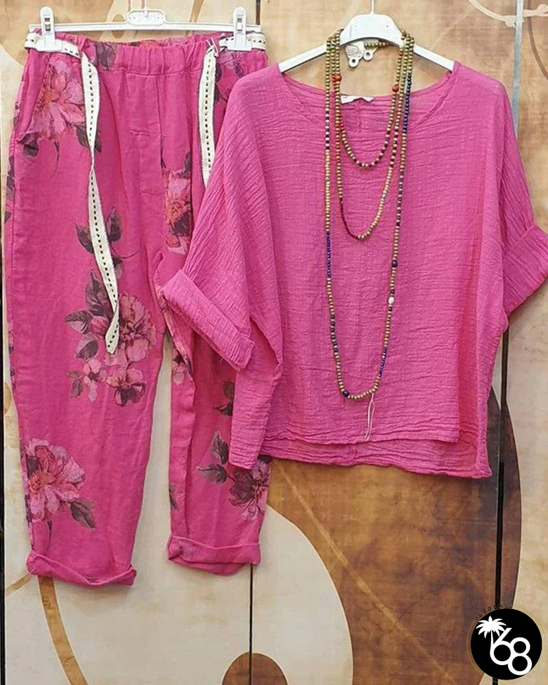 Casual outfit with floral print | 168DEAL