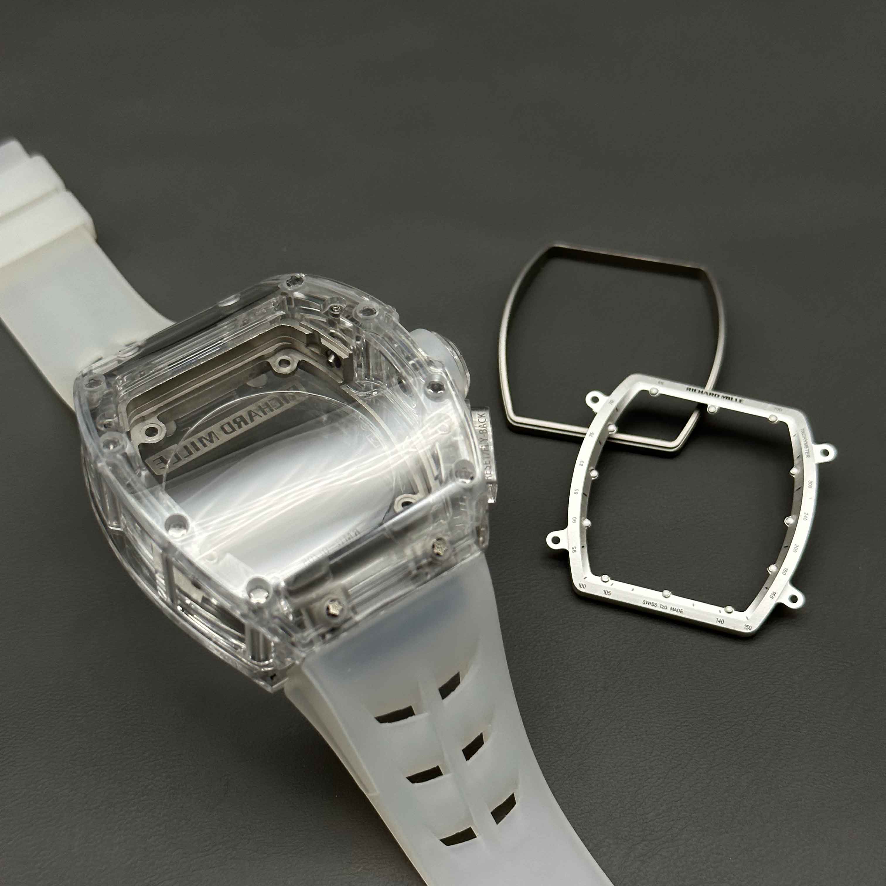 Richard Mille RM11用ベルトラバー　ホワイト Richard Mille RM11用ベルトラバー ホワイト Richard Mille RM11
