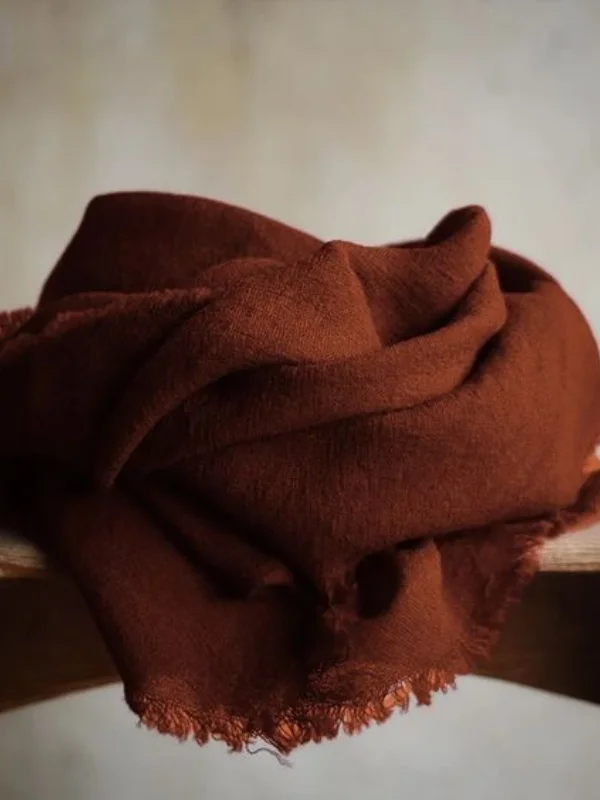 Vintage Frayed Hem Comfy Scarf